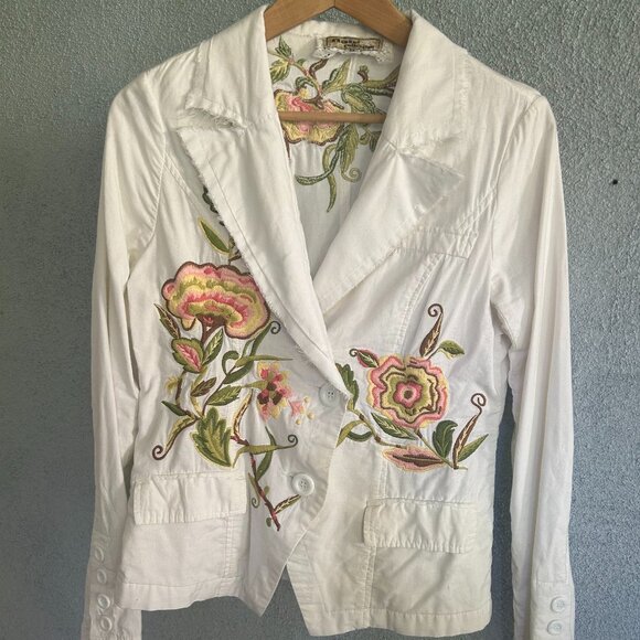 Flair Collection Embroidered Boho Jacket M but runs small - Picture 1 of 12